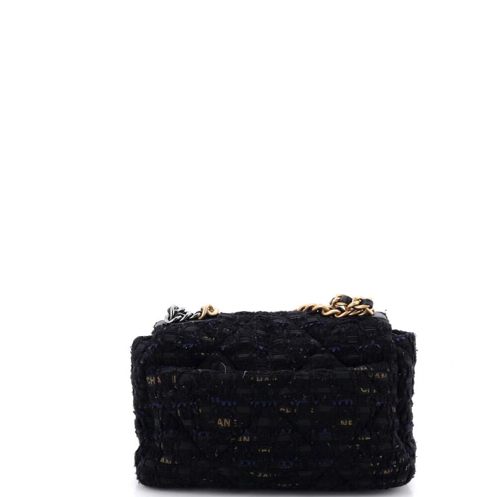 Chanel 19 Flap Bag Quilted Tweed And #205662C48B - Picture 4 of 8